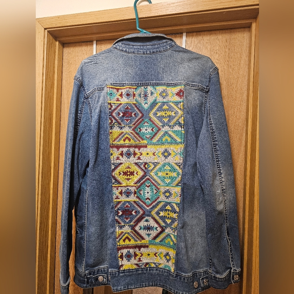 LuLaRoe Denim Jacket Aztec
